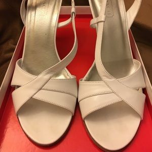 White Coach Slingbacks / Size 8